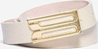 Victoria Beckham Feiner G&uuml;rtel aus genarbtem Leder Frame - 23