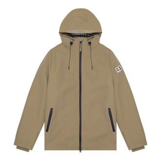 Aquascutum Shell Active Mid Parka - Heren - Mantels - Beige - Maat: 2XL Leer