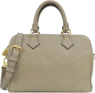 Louis Vuitton Tourterelle Leather Boston Bag (Pre-Owned)
