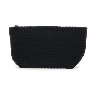 Naghedi Tassen, Dames, Zwart, ONE Size, Leer, Portofino Grote Pouch