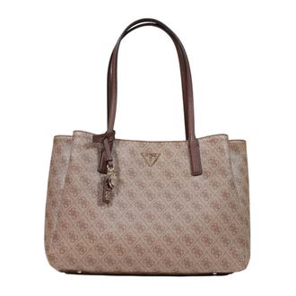 Guess Shoulder Bags, female, Beige, Size: ONE SIZE Anadela 3 Comp Satch