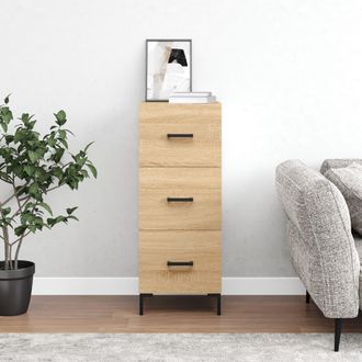 vidaXL Vidaxl - Aparador Madera Contrachapada Color Roble Sonoma 34,5x34x90 Cm