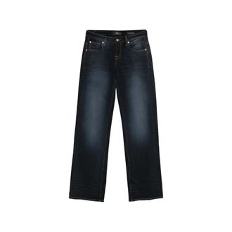 7 For All Mankind Low Straight - Dames - Jeans - Blauw - Maat: W24 Katoen