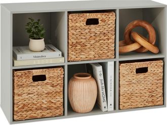 Best Choice Products 6-Cube Bookshelf, 11in Display Storage System, Organizer w/ Removable Back Panels
