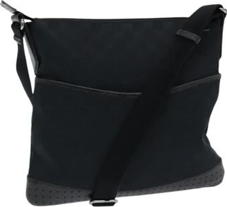 Gucci Pre-owned Canvas gucci-bags - Dames - Vintage Schoudertas - Zwart - ONE Size - Leer - Vintage