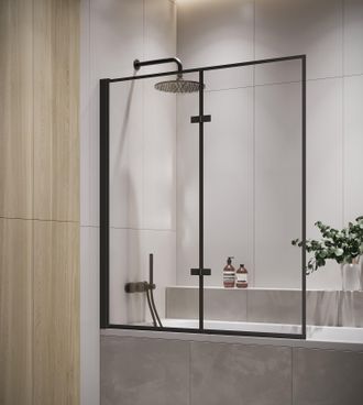 Badplaats Mampara De Ba&ntilde;o Medal 100 X 140 Cm - Negra - Mampara De Ba&ntilde;o Gir
