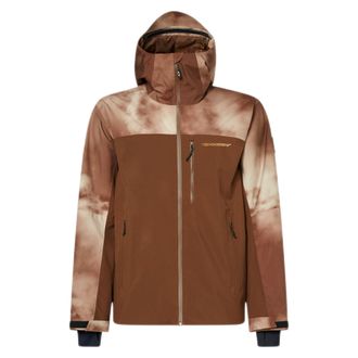 Oakley Tc Skull Reduct Shell Jacket, Carafe/Brown Clouds Print, XL