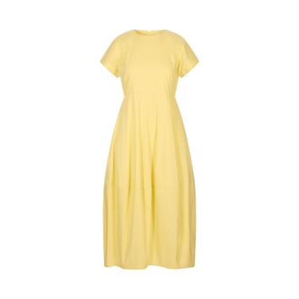 Meimeij Midi Dresses, female, Yellow, Size: XS Abito Lungo