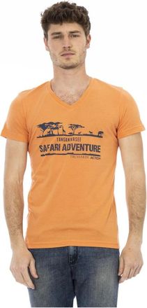 Trussardi Savana T-shirt - Heren - T-shirts - Oranje - L - Katoen - Tops