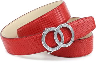 Anthoni Crown Lederg&uuml;rtel ANTHONI CROWN, Damen, Gr. 100, rot, Rindsleder, G&uuml;rtel Lederg&uuml;rtel