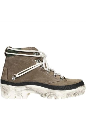 Reese Cooper lace-up boots - men - Calf Leather/Rubber/Calf Suede - 42 - Green