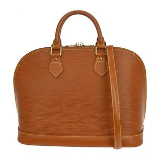 Louis Vuitton Vintage Alma Handbag Epi Leather Brown Leather Handbag (Pre-Owned)
