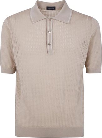Tagliatore Polo Shirts - Heren - Polos - Beige - 2XL - Tops