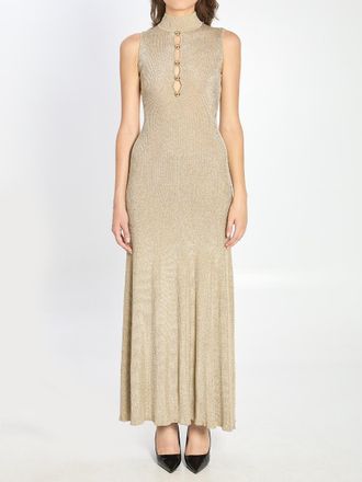 Self Portrait Gold Maxi Dress