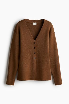 H&M Taillierter Cardigan - Beige