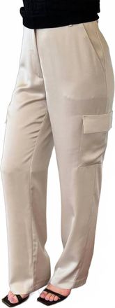 Esqualo Charlee Cargo Trouser In Light Stone