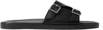Scarosso Costantino Sandalen - Heren - Sandalen - Zwart - 44 EU - Leer - Schoenen