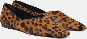 Toteme Everyday calf hair slip-on shoes