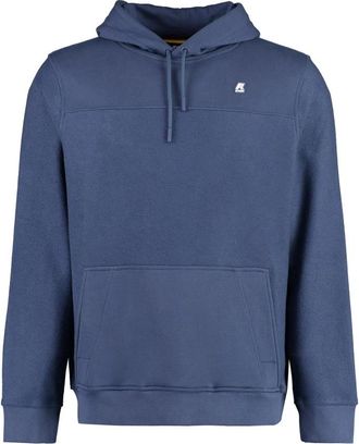 K-Way Jose Hoodie - Heren - Hoodies - Blauw - S - Katoen - Hoodies & sweatvesten