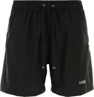 Amiri Black Polyester Bermuda Shorts