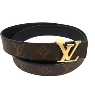 Louis Vuitton Pre-owned Vintage Canvas Belt - Dames - Pre-owned - Bruin - Maat: ONE Size Leer