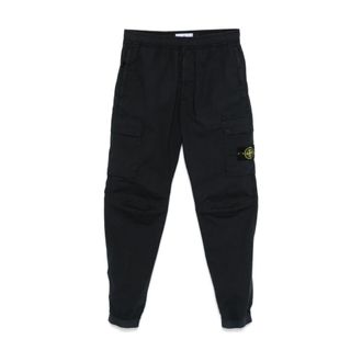 Stone Island Heren, Broeken, Blauw, Maat: W40 Katoen