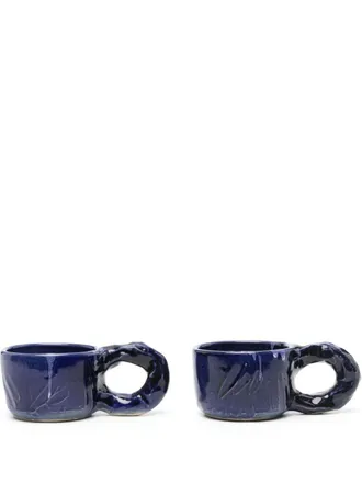 Niko June Studio ceramic cups (set of two) - Blue