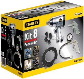 Stanley 8 Kit De Accesorios Neum&aacute;ticos Compresor Aire Llave