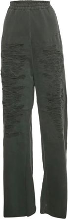 Maison Margiela Pantaloni con effetto vissuto - Verde