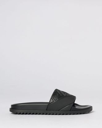 Fendi Sliders Diagonal Fendi in gomma con monogram FF in rilievo