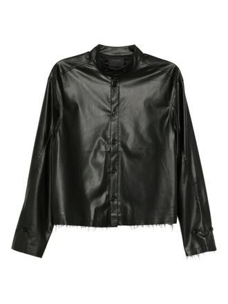 Team Wang raw-edge shirt - Black