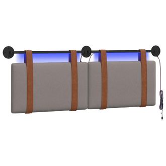 vidaXL Cabecero Colgante Topo Pu Antiguo Vidaxl