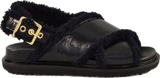 Marni Low Sandal Leather - Black