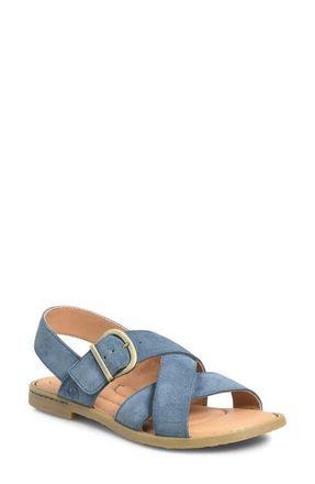 B&oslash;rn Beebe Sandal in Dark Blue Suede at Nordstrom, Size 11