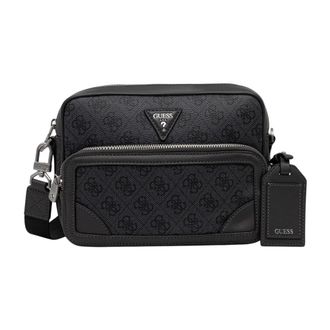 Guess Heren, Tassen, Grijs, Maat: ONE Size Leer