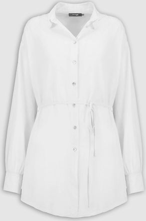 Jeanne Vouland Chemise Tunique Jinko Coton Blanc