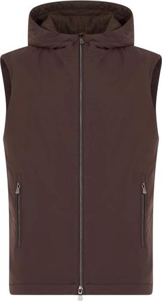 Fedeli Mouwloze Gilet - Heren - Bodywarmers - Bruin - L - Polyester - Jassen
