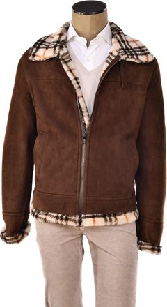 Hettabretz Suede Belted Shearling Overcoat