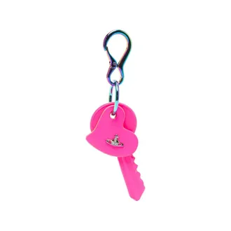Vivienne Westwood Keyrings, female, Pink, Size: ONE SIZE Heart-shaped Keyring