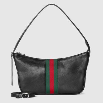 Gucci Lunetta Small Crossbody Bag, Black, Leather