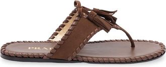 Prada Suede Flat Sandals