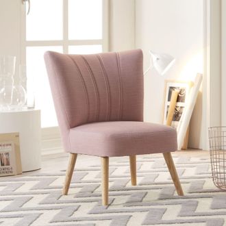 Norrwood home24 Mørteens Sessel Oona I Mauve Webstoff 68x80x71 cm (BxHxT)