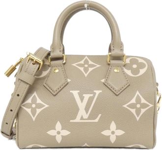 Louis Vuitton Tourterelle Monogram Empreinte Boston Bag (Pre-Owned)