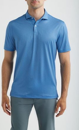 Johnnie-O Darts Microprint Performance Jersey Polo in Sailor at Nordstrom, Size Xx-Large