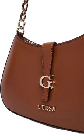 Guess Womens Shoulder Bag Cognac Polyurethane - Shoulder-Bags
