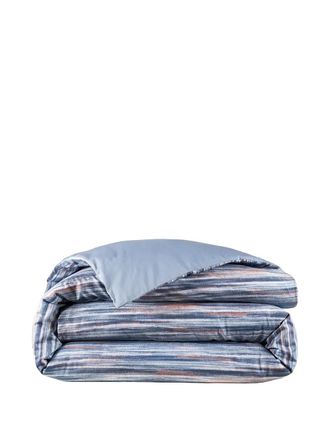 Lacoste Set biancheria da letto a righe in cotone - Blu