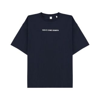 Aspesi T-Shirts, male, Blue, Size: XL Cotton Jersey T-Shirt