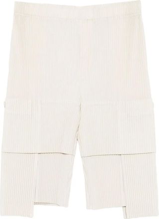 Homme Plissé Issey Miyake Shorts sportivi con tasche - Toni neutri
