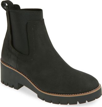 Blondo Dyme Waterproof Chelsea Boot in Black Nubuck at Nordstrom, Size 7.5