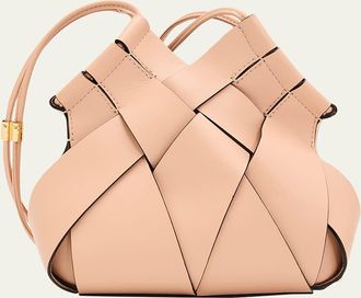 Ulla Johnson Charlotte Woven Leather Crossbody Bag